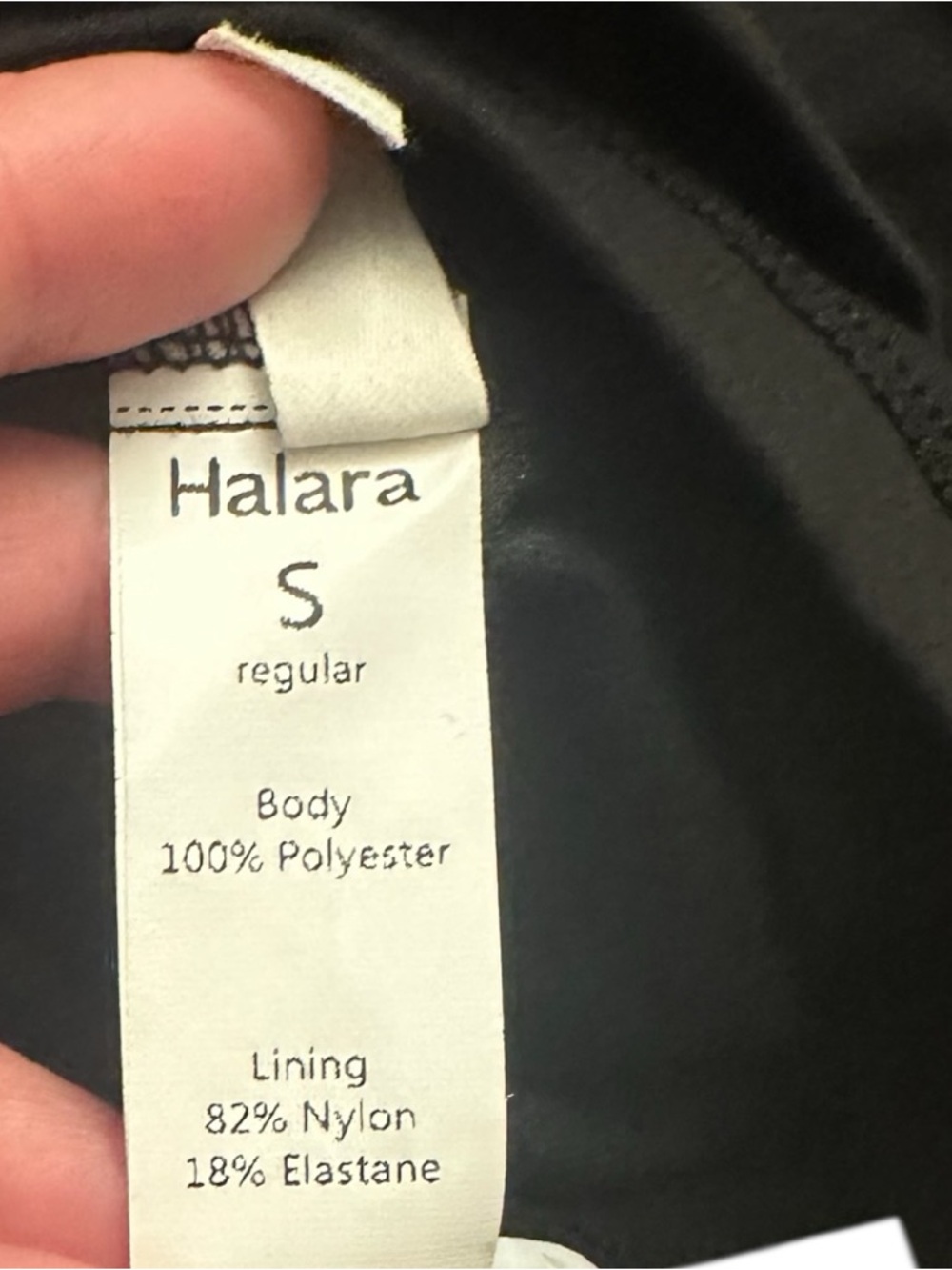 Halara Mini Skort Black Corduroy High Rise womens size Small - Picture 5 of 9